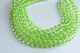 Light Green Faceted Acrylic Beaded Multi Strand Statement Necklace - Angelina