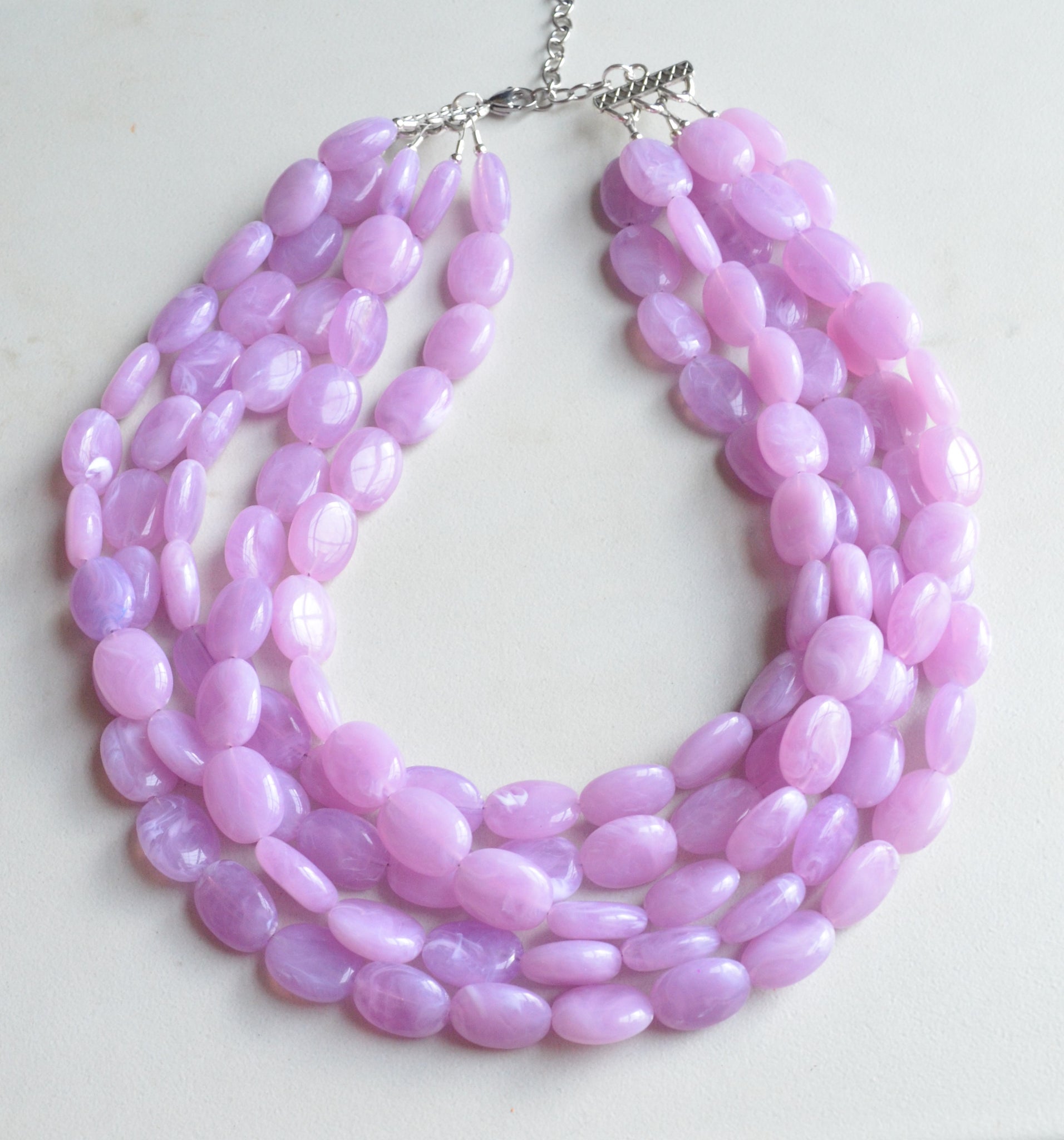 Lilac sales statement necklace