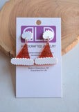 Christmas Snowman Santa Tree Gingerbread Man Holiday Acrylic Statement Earrings