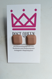 Matte Square Rubber Acrylic Stud Earrings