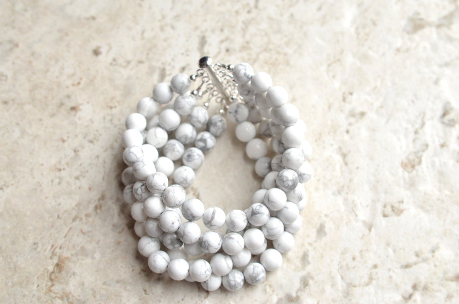 White shop chunky bracelet