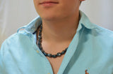 Mens Beaded Necklace Hematite Necklace Gifts For Men - Walsh