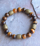 Tiger Eye Mens Bracelet Beaded Stretch Bracelet Womens Bracelet Mens Gifts - Stephen