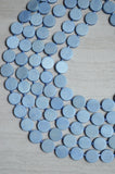 Blue Statement Necklace, Wood Bead Necklace, Wooden Necklace, Chunky Necklace, Gift For Woman - Charlotte