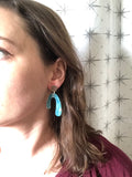 Lilac Statement Earrings Acrylic Big Earrings Gifts For Her - Lillian