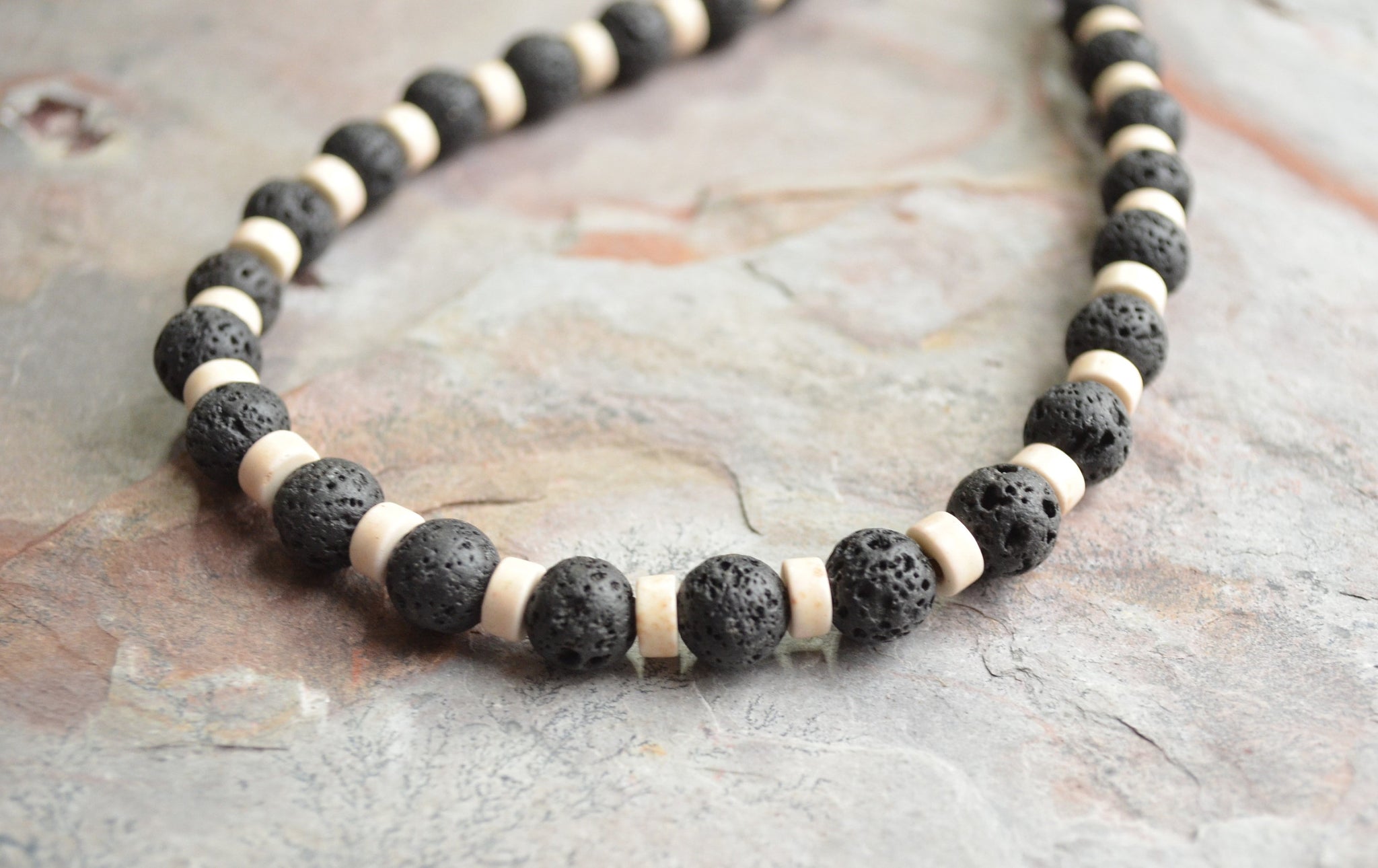 108 Bead Matte Lava Rock Bracelet/Necklace Mala