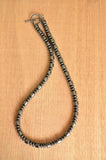 Mens Gray Stone Hematite Beaded Necklace Mens Jewelry - Garett